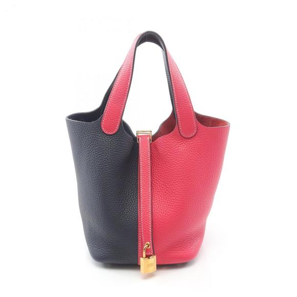 Hermes Hermès Picotin Lock Kazak PM handbag, leather, Taurillon Clemence wome... - Picture 1 of 8